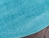 Soho Elegance Collection Area Rug - Chelsea (Turquoise) Round Turquoise  lifestyle 39