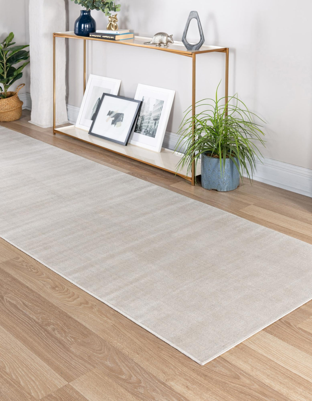 Soho Elegance Collection Area Rug - Chelsea (Beige) Runner Beige  lifestyle 29