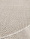 Soho Elegance Collection Area Rug - Chelsea (Beige) Round Beige  lifestyle 26