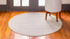 Soho Elegance Collection Area Rug - Chelsea (Beige) Round Beige  lifestyle 22
