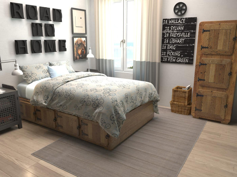 Soho Elegance Collection Area Rug - Chelsea (Gray) Rectangle Gray  lifestyle 3