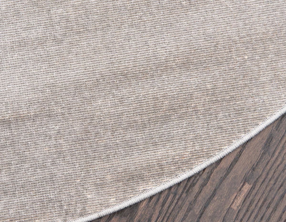 Soho Elegance Collection Area Rug - Chelsea (Gray) Round Gray  lifestyle 19