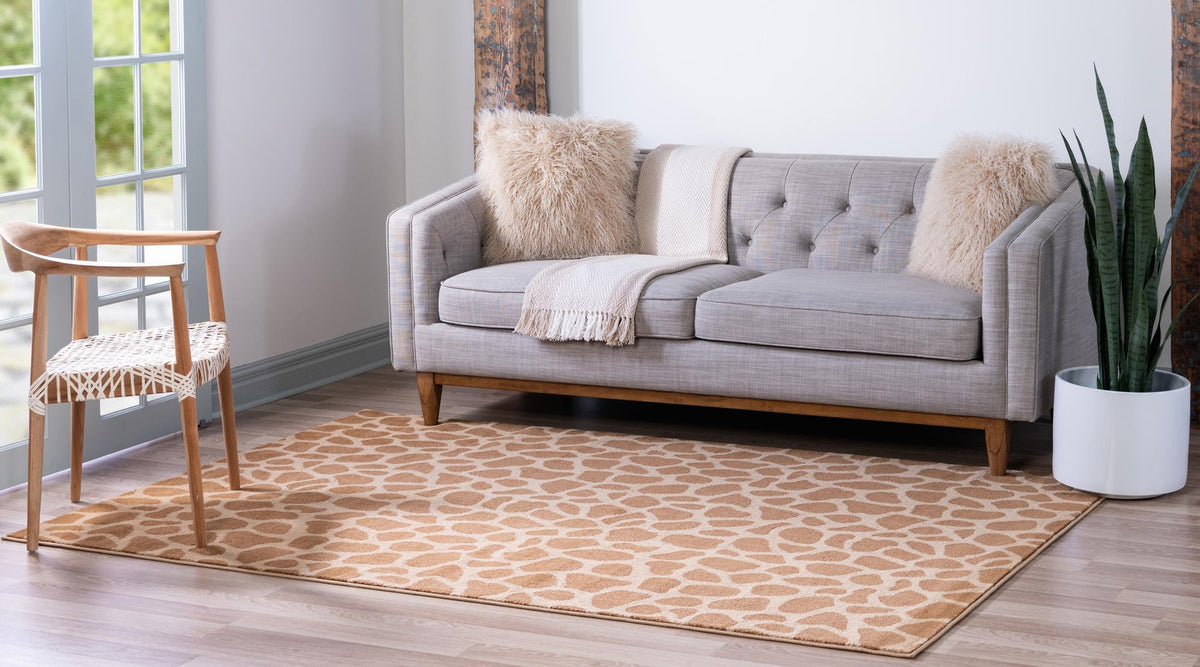 Savannah Sojourn Collection Area Rug -  Etosha Rectangle Yellow  lifestyle 3