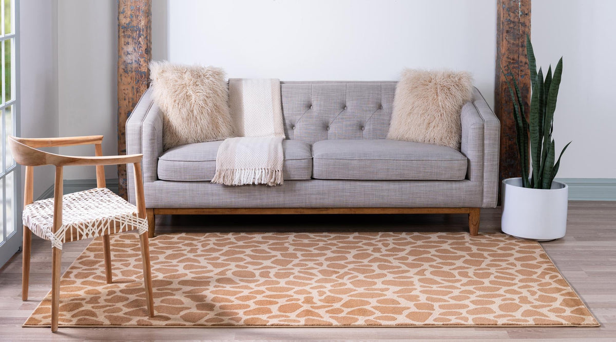 Savannah Sojourn Collection Area Rug -  Etosha Rectangle Yellow  lifestyle 4