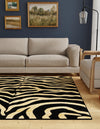 Savannah Sojourn Collection Area Rug -  Kilimanjaro Square Black  lifestyle 46