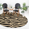 Savannah Sojourn Collection Area Rug -  Kilimanjaro Round Black  lifestyle 38