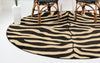 Savannah Sojourn Collection Area Rug -  Kilimanjaro Round Black  lifestyle 43