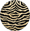 Savannah Sojourn Collection Area Rug -  Kilimanjaro Round Black  lifestyle 33