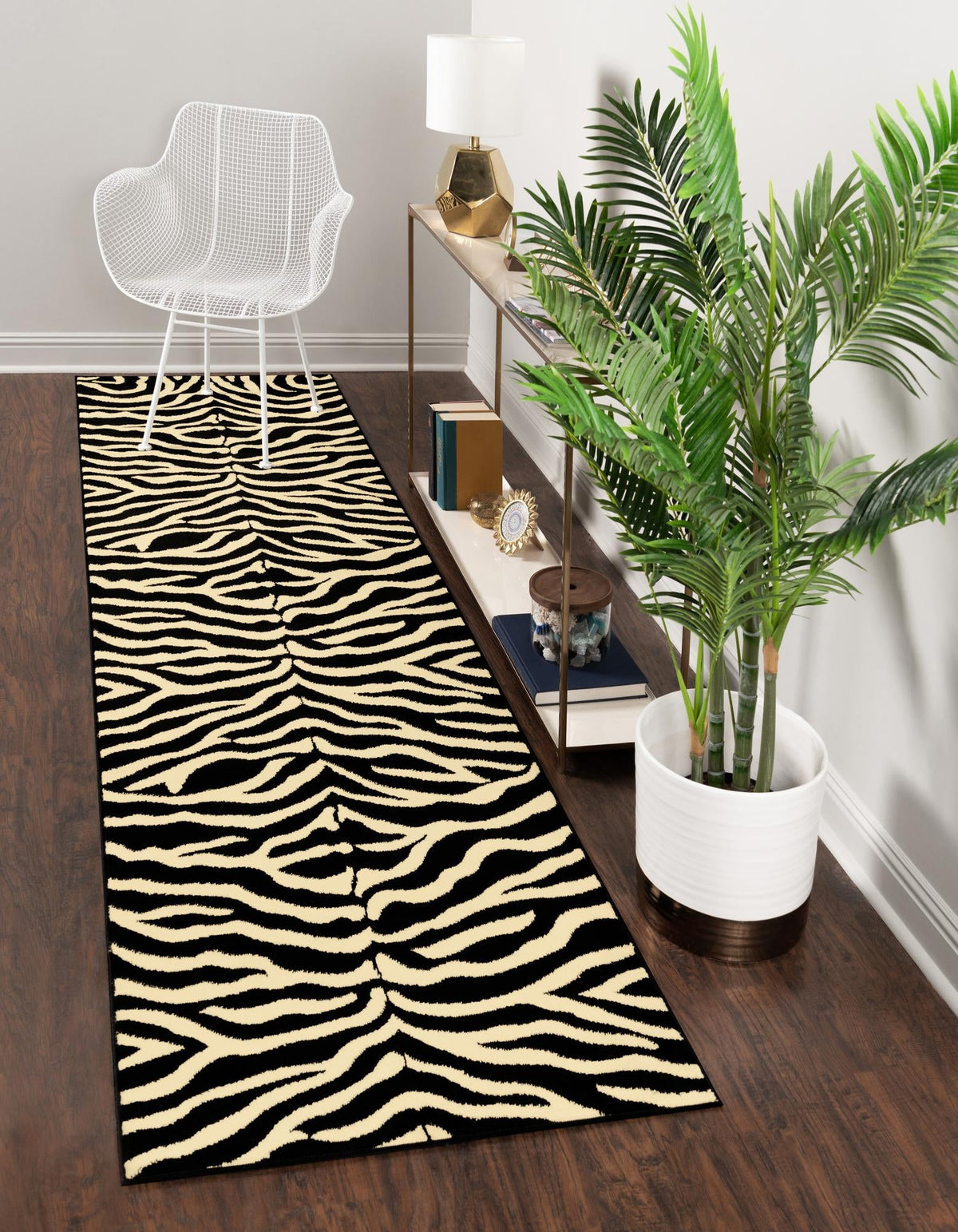 Savannah Sojourn Collection Area Rug -  Kilimanjaro Runner Black  lifestyle 66