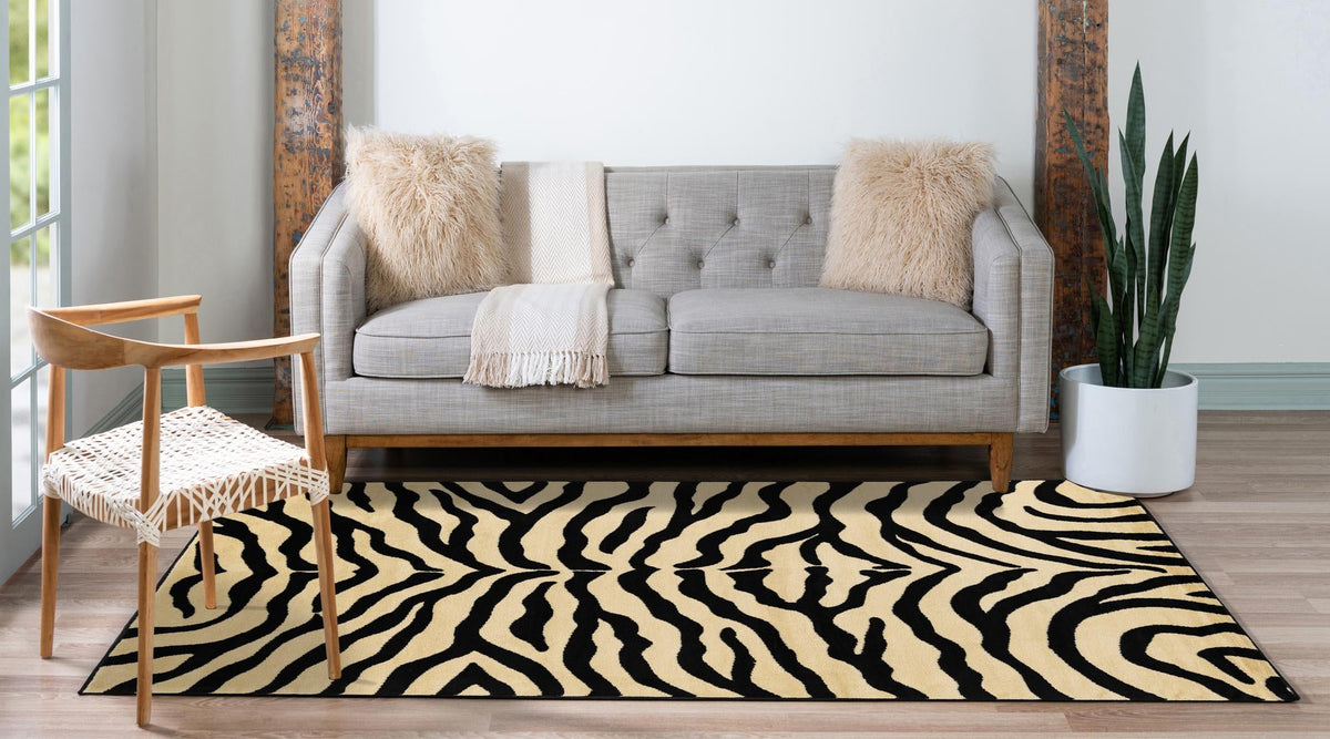 Savannah Sojourn Collection Area Rug -  Kilimanjaro Rectangle Cream  lifestyle 7