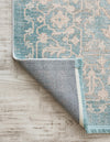 Rustic Charm Revival Collection Area Rug - Farmstead Rectangle Light Blue  lifestyle 13