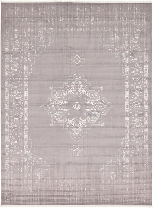 Rustic Charm Revival Collection Area Rug -  Countryside Rectangle Light Gray Main