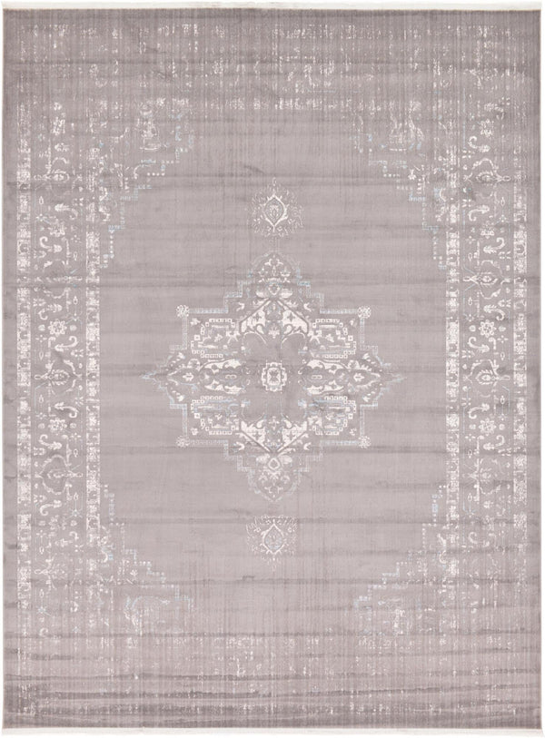 Rustic Charm Revival Collection Area Rug -  Countryside Rectangle Light Gray Main