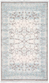 Rustic Charm Revival Collection Area Rug -  Pastoral Rectangle Light Blue Main
