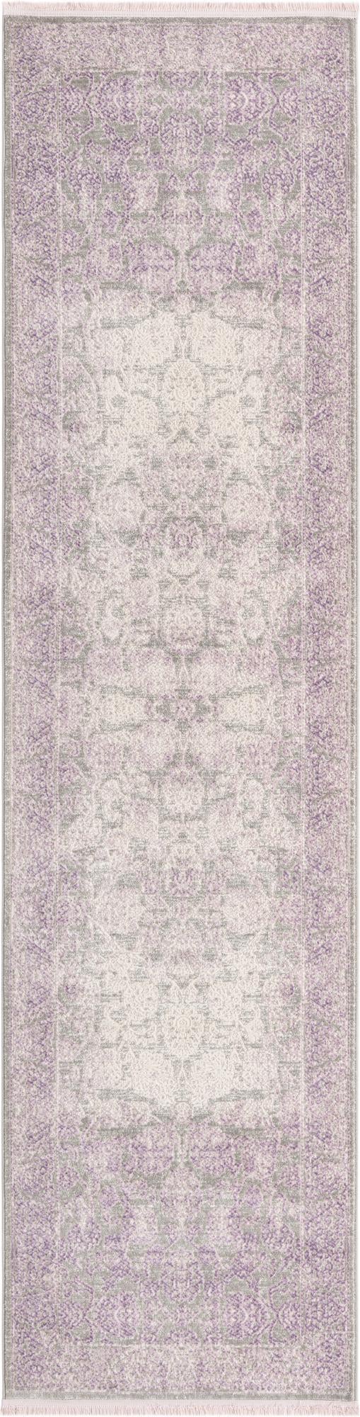 Rustic Charm Revival Collection Area Rug -  Pastoral Runner Lilac  lifestyle 42