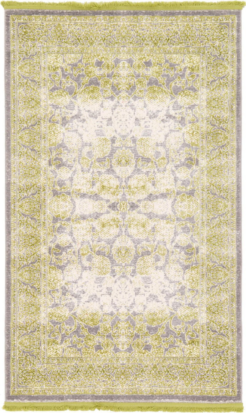 Rustic Charm Revival Collection Area Rug -  Pastoral Rectangle Light Green  lifestyle 4