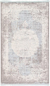Rustic Charm Revival Collection Area Rug -  Meadowland Rectangle Light Blue Main