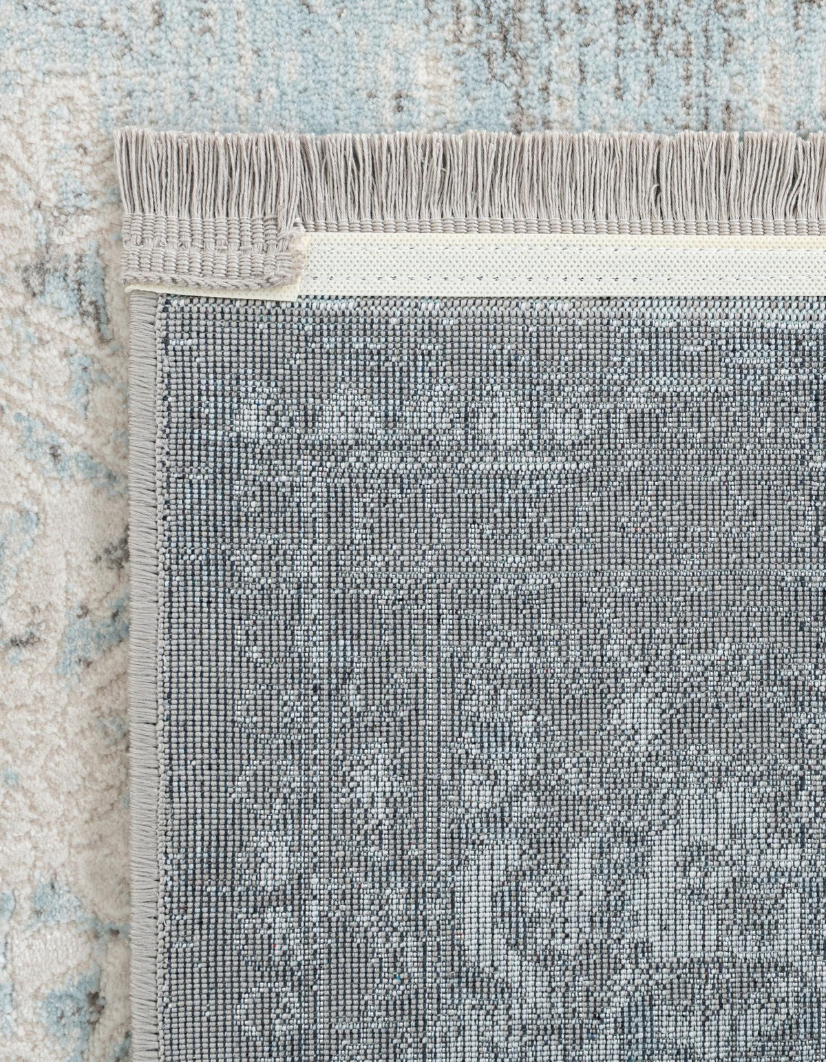 Rustic Charm Revival Collection Area Rug -  Meadowland Rectangle Light Blue  lifestyle 9