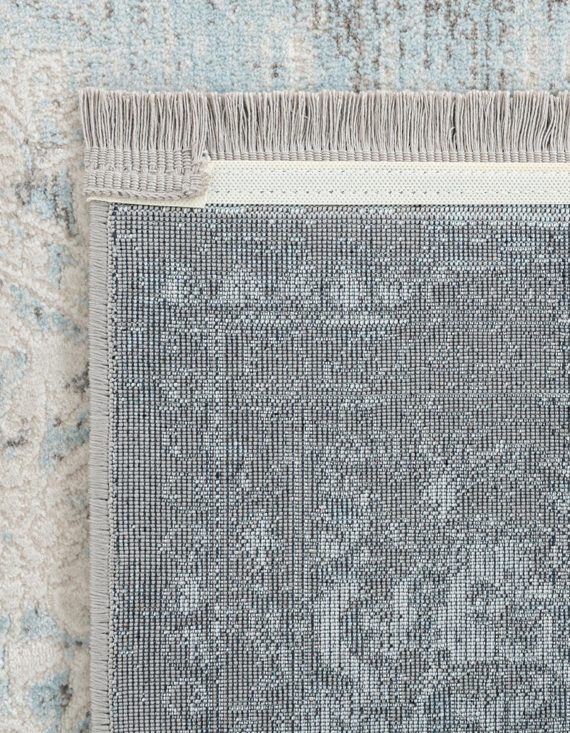 Rustic Charm Revival Collection Area Rug -  Meadowland Rectangle Light Blue  lifestyle 9
