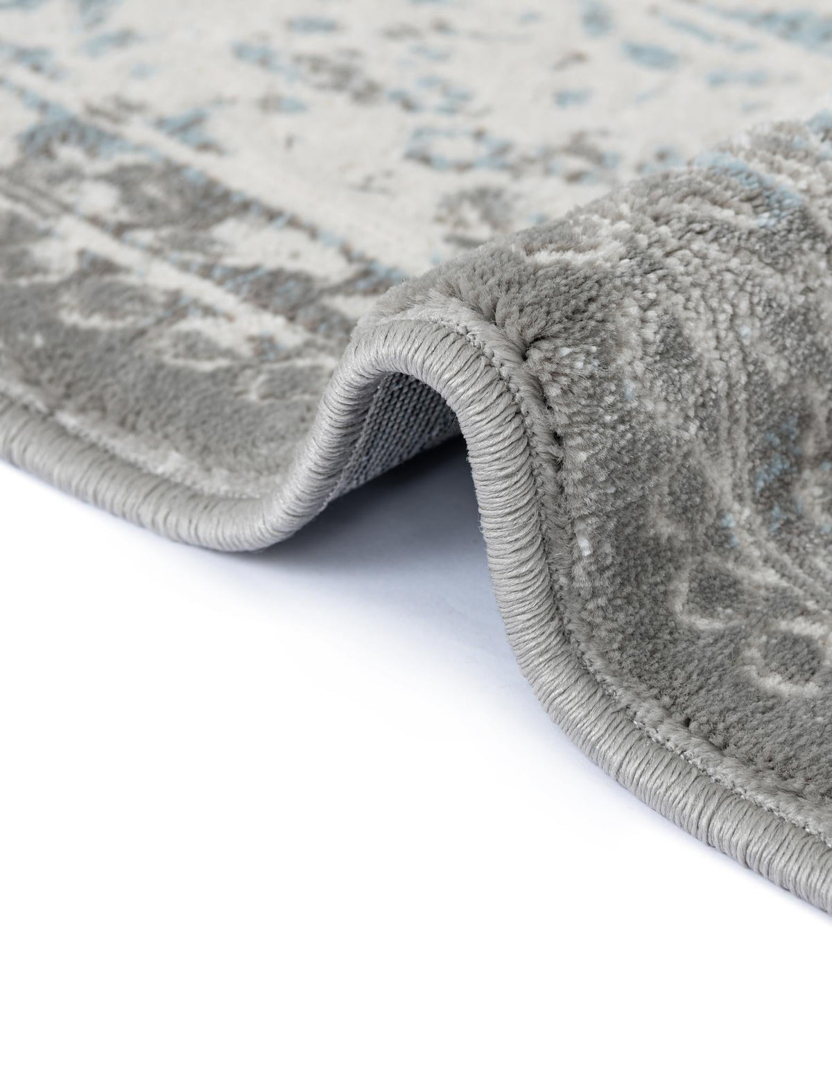 Rustic Charm Revival Collection Area Rug -  Meadowland Rectangle Light Blue  lifestyle 10