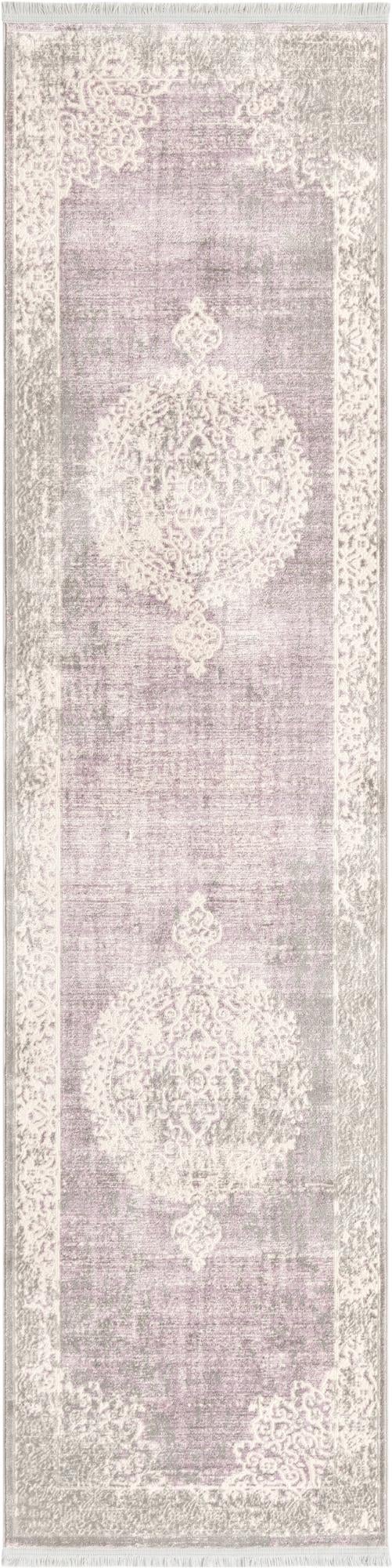 Rustic Charm Revival Collection Area Rug -  Meadowland Runner Purple  lifestyle 98