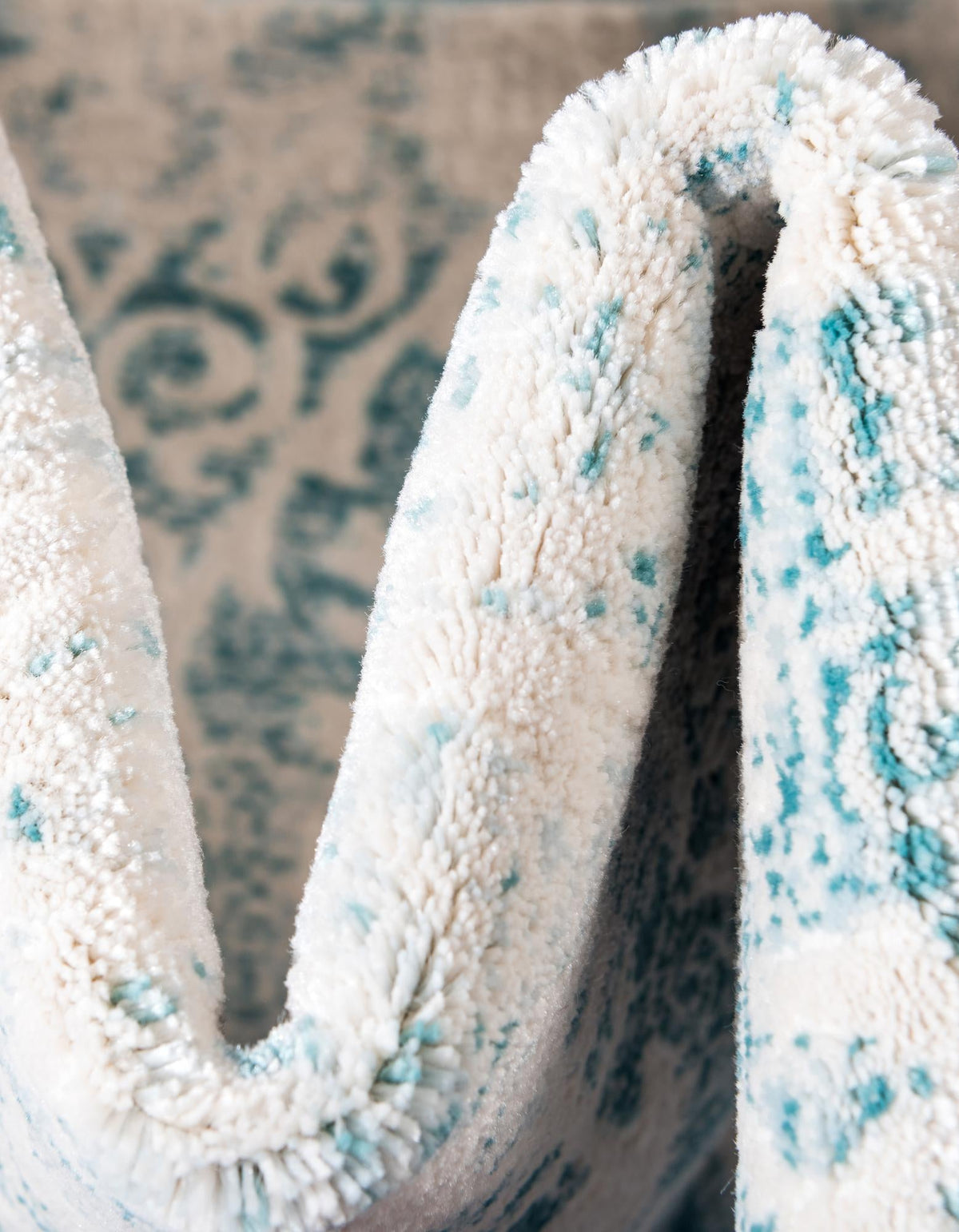 Rustic Charm Revival Collection Area Rug -  Barnwood Rectangle Light Blue  lifestyle 13