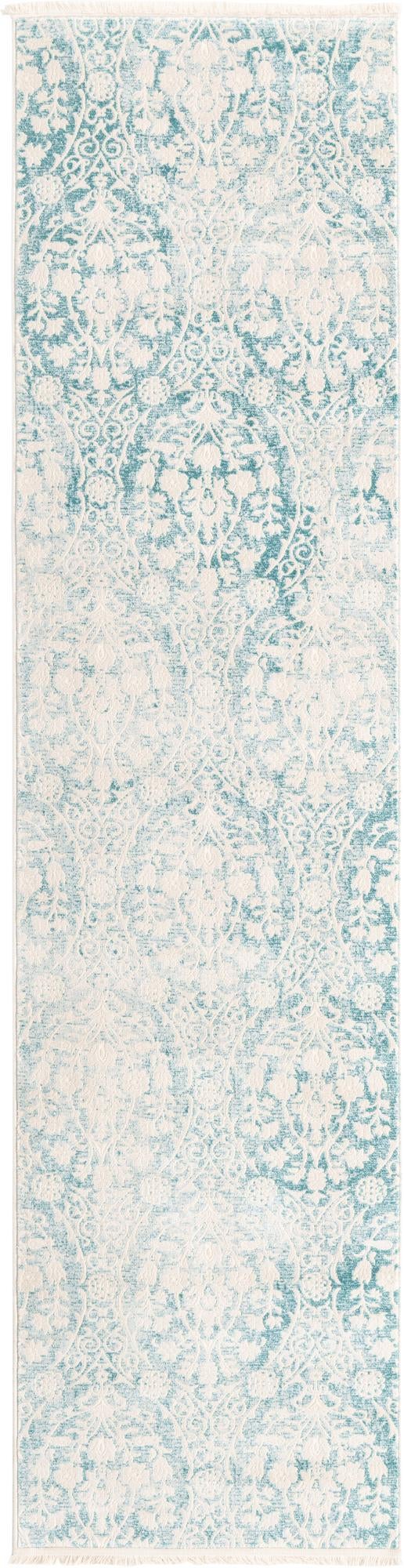Rustic Charm Revival Collection Area Rug -  Barnwood Runner Light Blue  lifestyle 20
