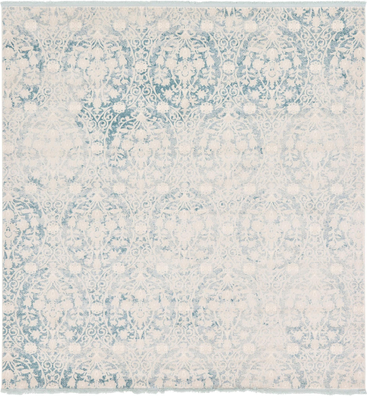 Rustic Charm Revival Collection Area Rug -  Barnwood Square Light Blue  lifestyle 21