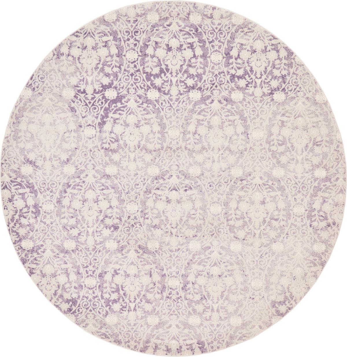 Rustic Charm Revival Collection Area Rug -  Barnwood Round Purple  lifestyle 29
