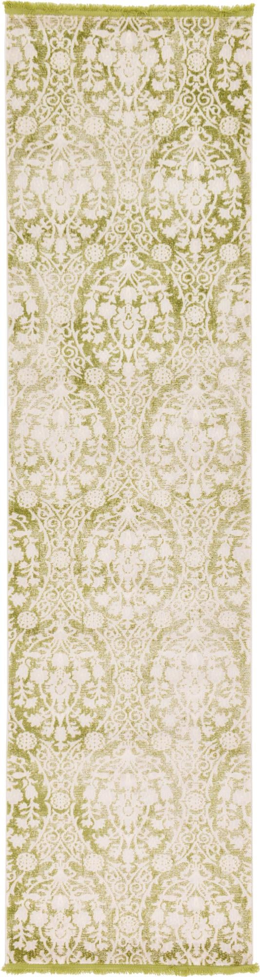 Rustic Charm Revival Collection Area Rug -  Barnwood Runner Light Green  lifestyle 32
