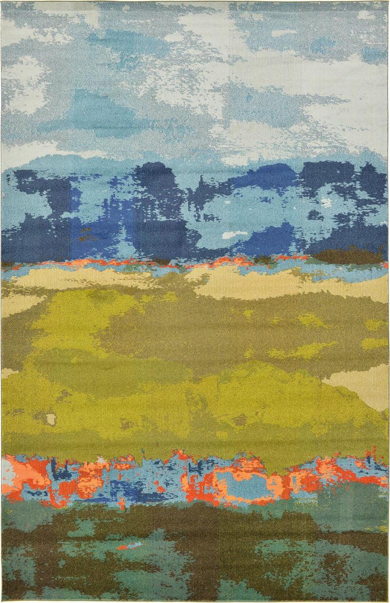 Marrakesh Elegance Collection Area Rug -  Nomad Rectangular Blue  lifestyle 11