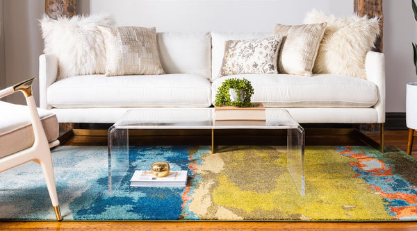 Marrakesh Elegance Collection Area Rug -  Nomad Rectangle Blue  lifestyle 4
