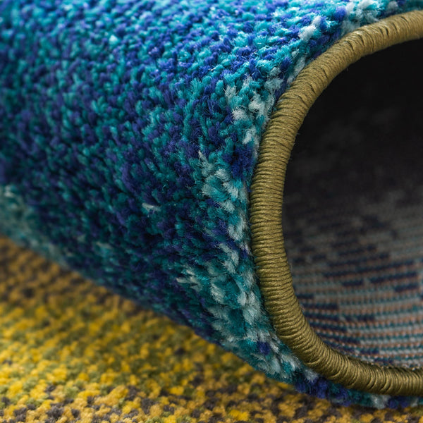 Marrakesh Elegance Collection Area Rug -  Nomad Runner Blue  lifestyle 30