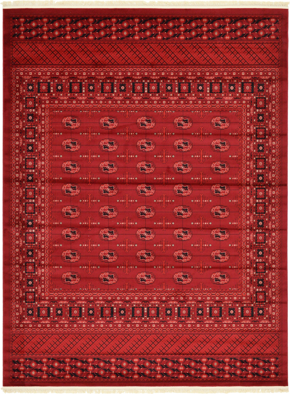 Samarkand Elegance Collection Area Rug -  Nurota Rectangle Red  lifestyle 5