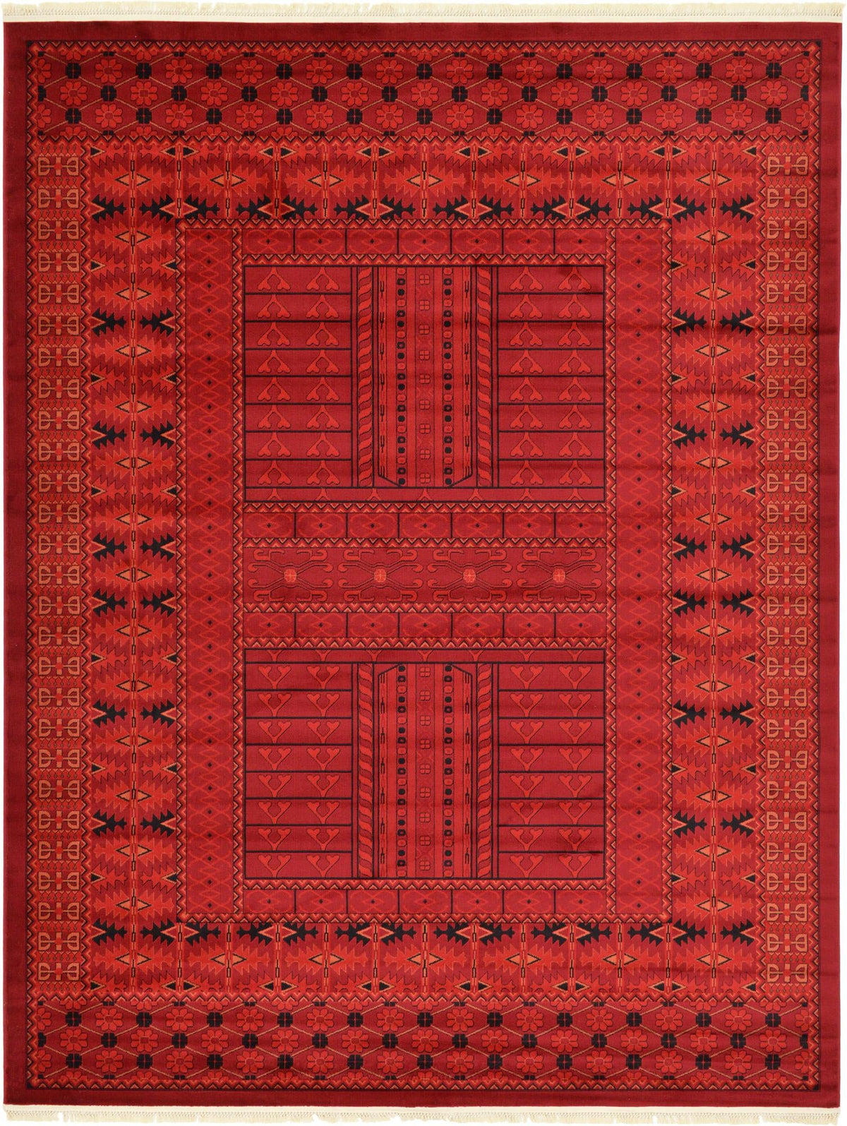 Samarkand Elegance Collection Area Rug -  Ark Rectangle Red Main