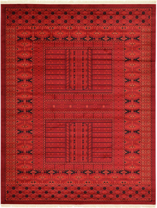 Samarkand Elegance Collection Area Rug -  Ark Rectangle Red Main