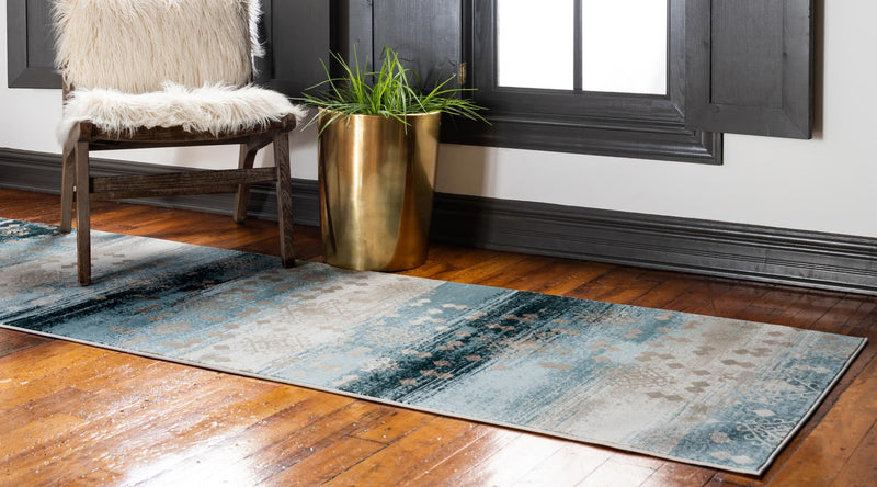 Sahara Dreams Collection Area Rug -  Berber Runner Dark Blue  lifestyle 16