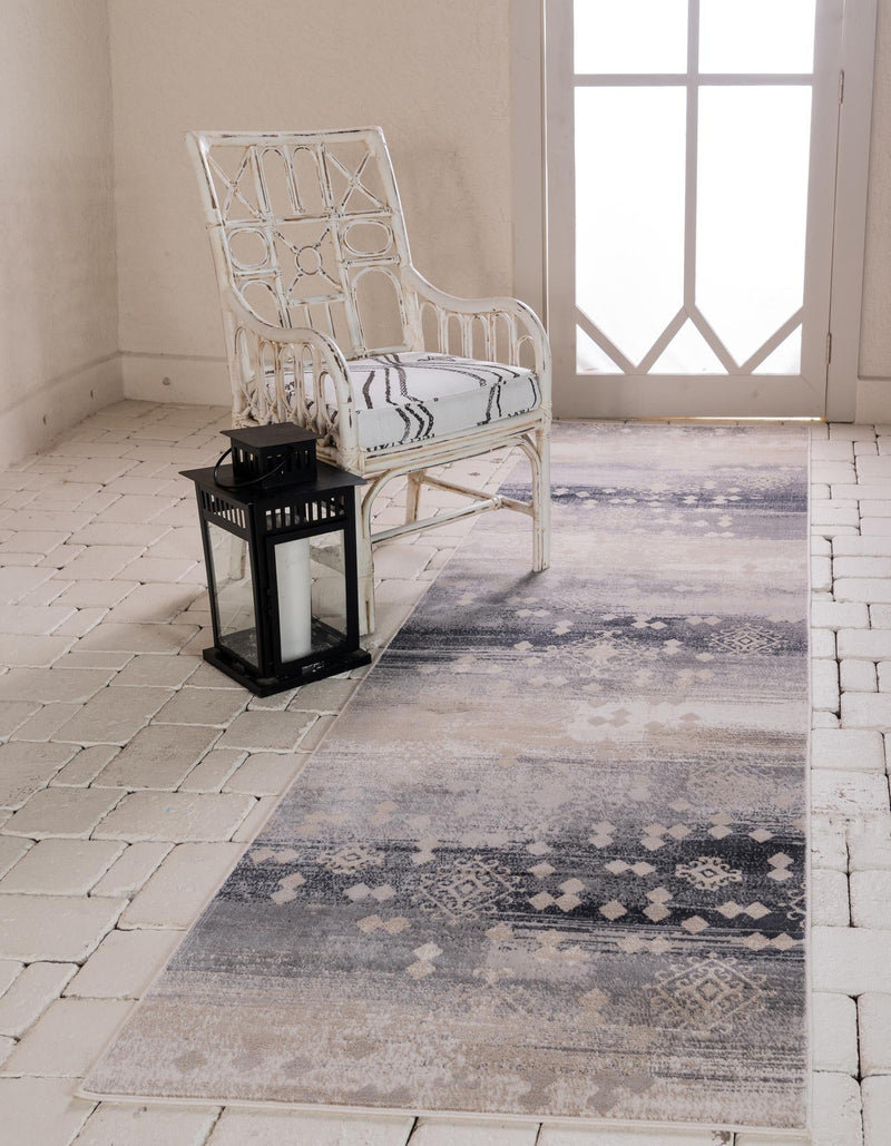 Sahara Dreams Collection Area Rug -  Berber Runner Dark Gray  lifestyle 25