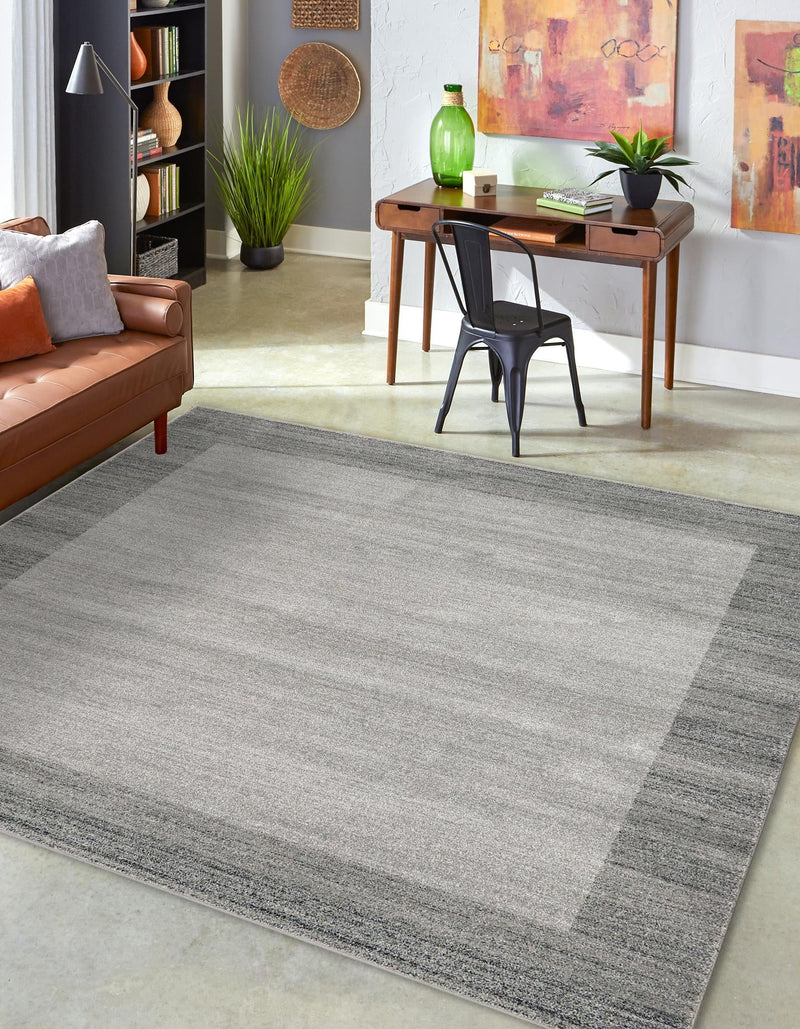 Studio Haven Collection Area Rug -  Conservatory (Light Gray) Square Light Gray  lifestyle 18