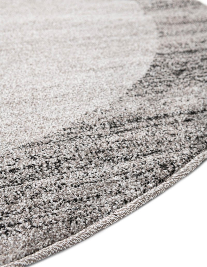 Studio Haven Collection Area Rug -  Conservatory (Light Gray) Round Light Gray  lifestyle 34