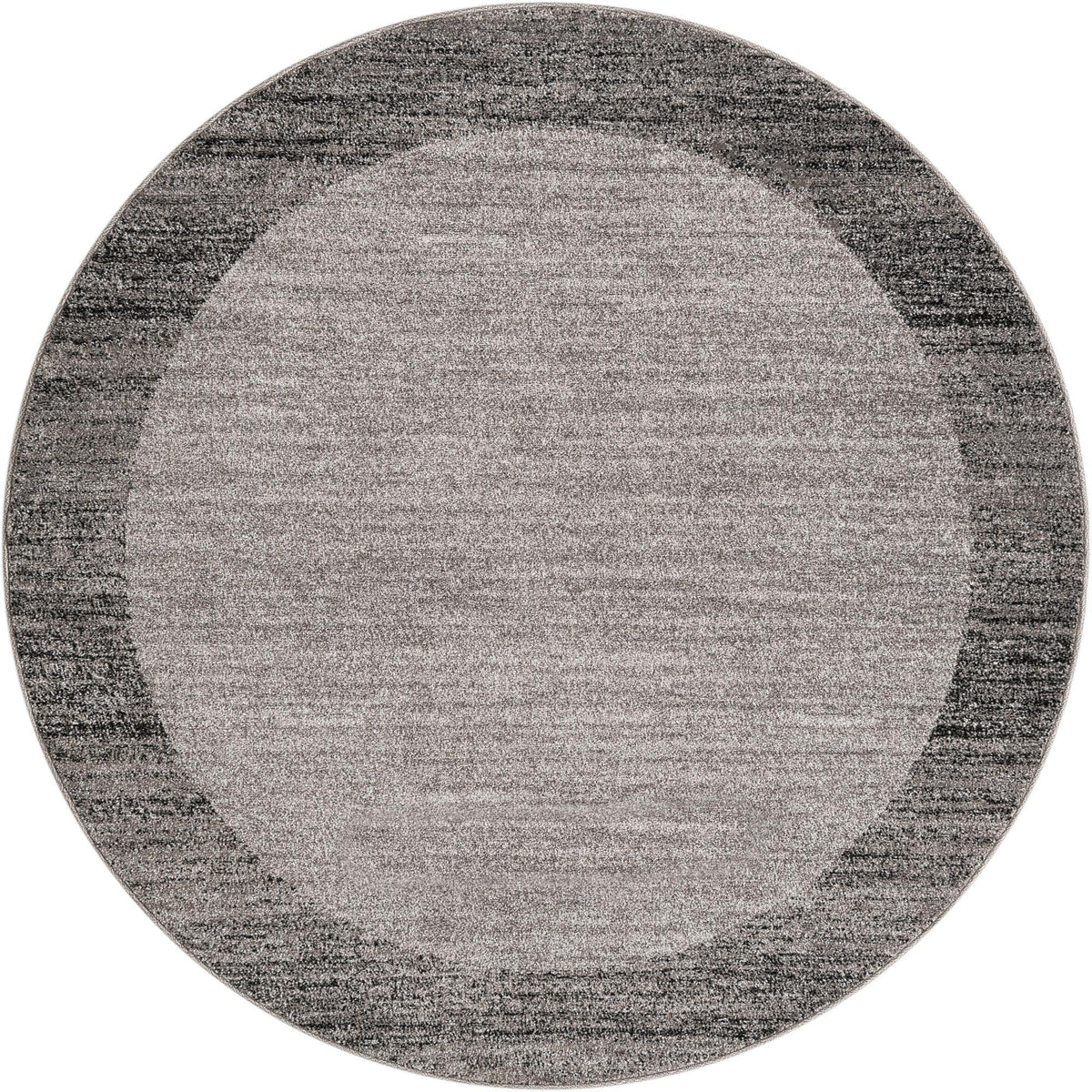Studio Haven Collection Area Rug -  Conservatory (Light Gray) Round Light Gray  lifestyle 16