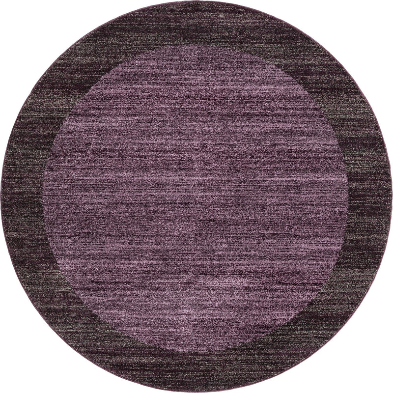 Studio Haven Collection Area Rug -  Conservatory (Violet) Round Violet  lifestyle 17