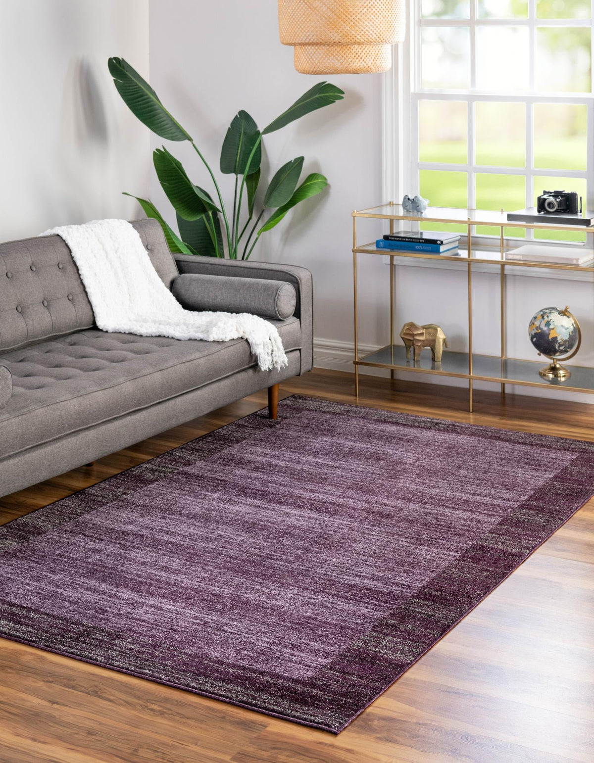 Studio Haven Collection Area Rug -  Conservatory (Violet) Rectangle Violet  lifestyle 3