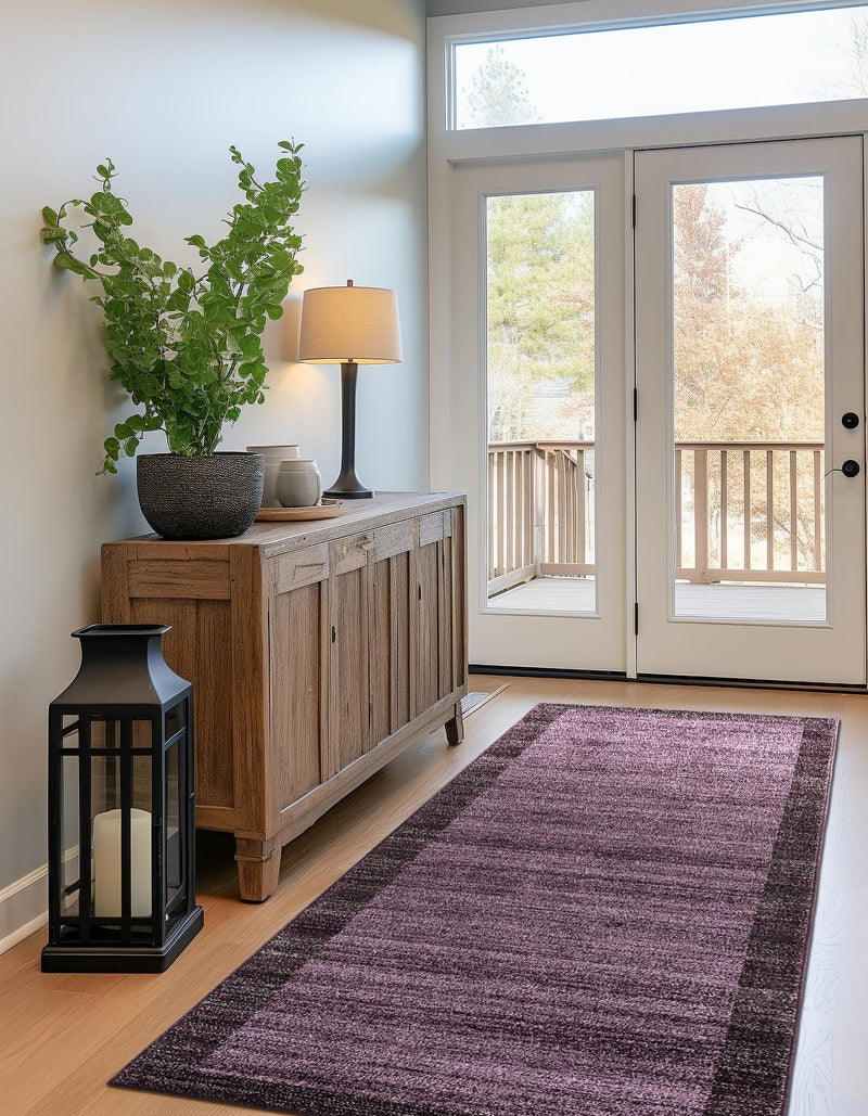 Studio Haven Collection Area Rug -  Conservatory (Violet) Runner Violet  lifestyle 41