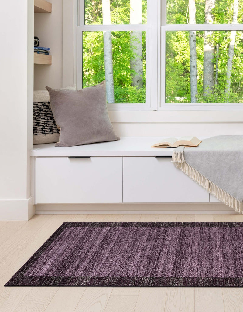Studio Haven Collection Area Rug -  Conservatory (Violet) Runner Violet  lifestyle 50