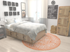 Rustic Charm Revival Collection Area Rug - Farmstead Round Terracotta  lifestyle 71