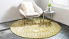 Rustic Charm Revival Collection Area Rug - Farmstead Round Light Green  lifestyle 90