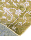 Rustic Charm Revival Collection Area Rug - Farmstead Round Light Green  lifestyle 107