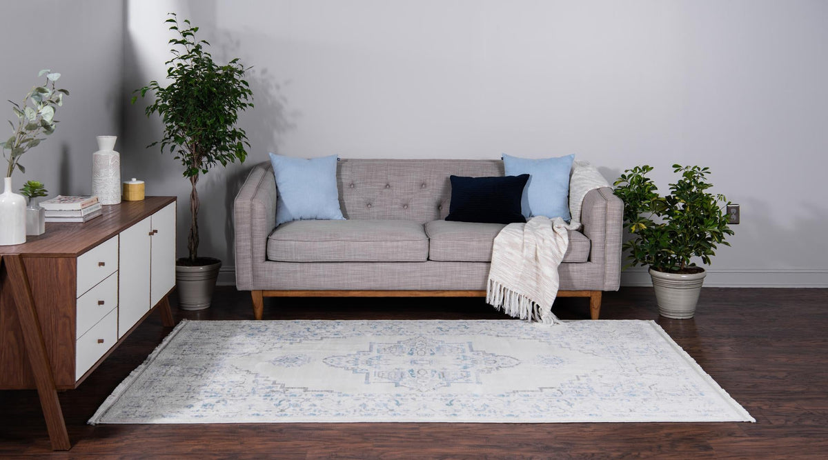 Rustic Charm Revival Collection Area Rug -  Countryside Rectangle Beige  lifestyle 8