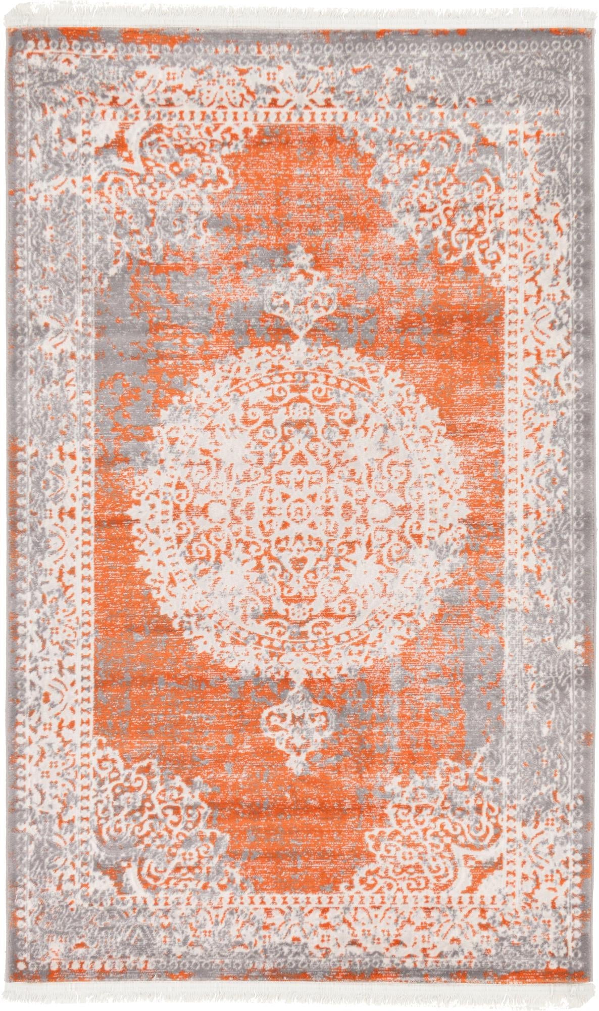 Rustic Charm Revival Collection Area Rug -  Meadowland Rectangle Terracotta  lifestyle 4